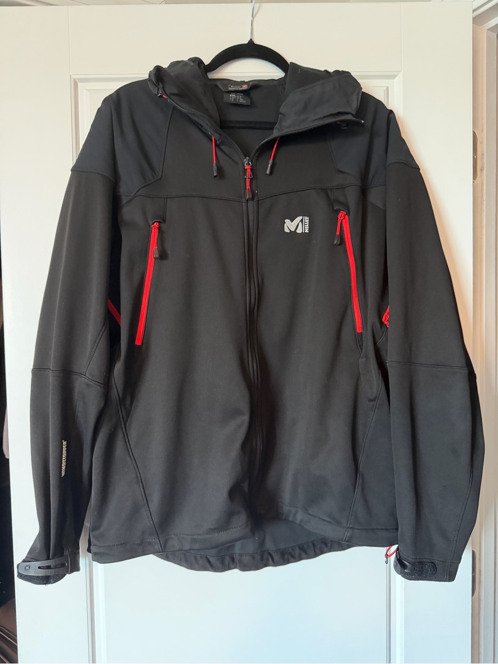 Men’s Millet Expert Series Windstopper Black Softshell Hooded Jacket